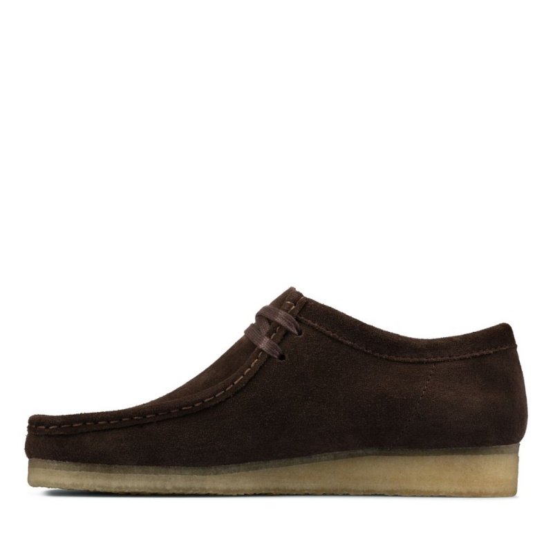 Clarks Wallabee Παπουτσια ανδρικα σκούρο καφε | GR813697