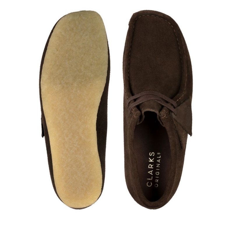 Clarks Wallabee Παπουτσια ανδρικα σκούρο καφε | GR813697