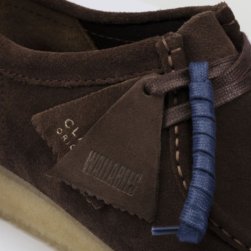 Clarks Wallabee Παπουτσια ανδρικα σκούρο καφε | GR813697