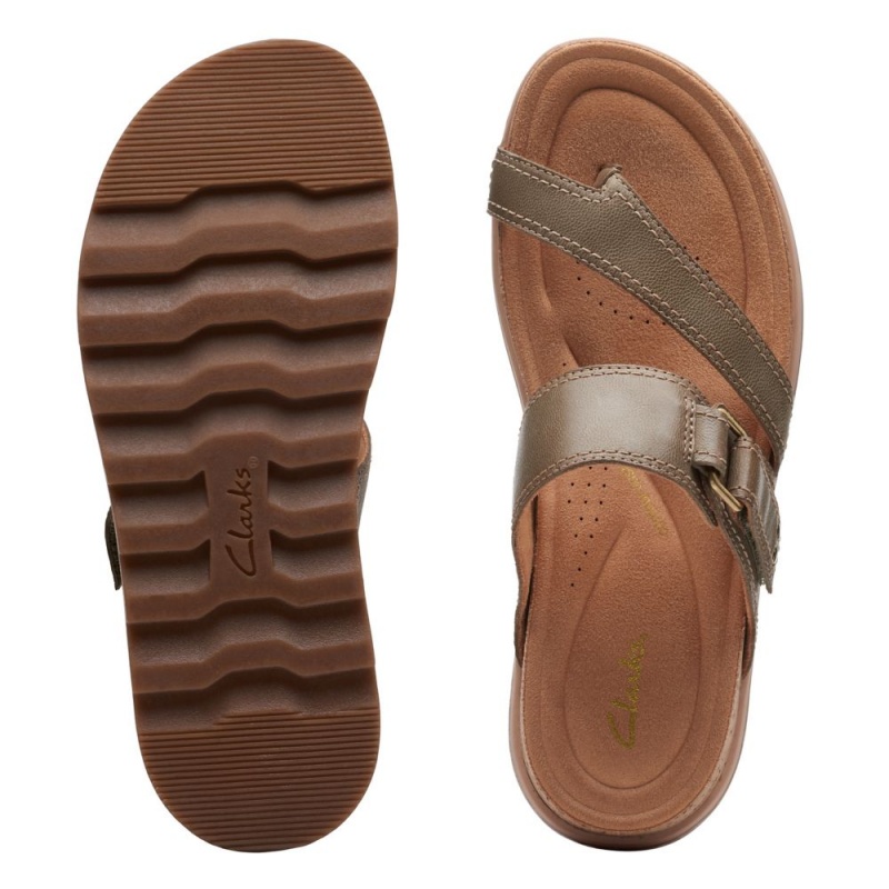 Clarks Yacht Beach Σαγιοναρεσ γυναικεια Ελιά | GR824763