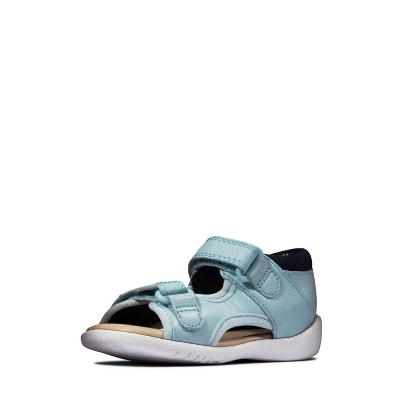 Clarks Zora Beau Toddler Σανδαλια για αγορια ανοιχτο μπλε | GR549720