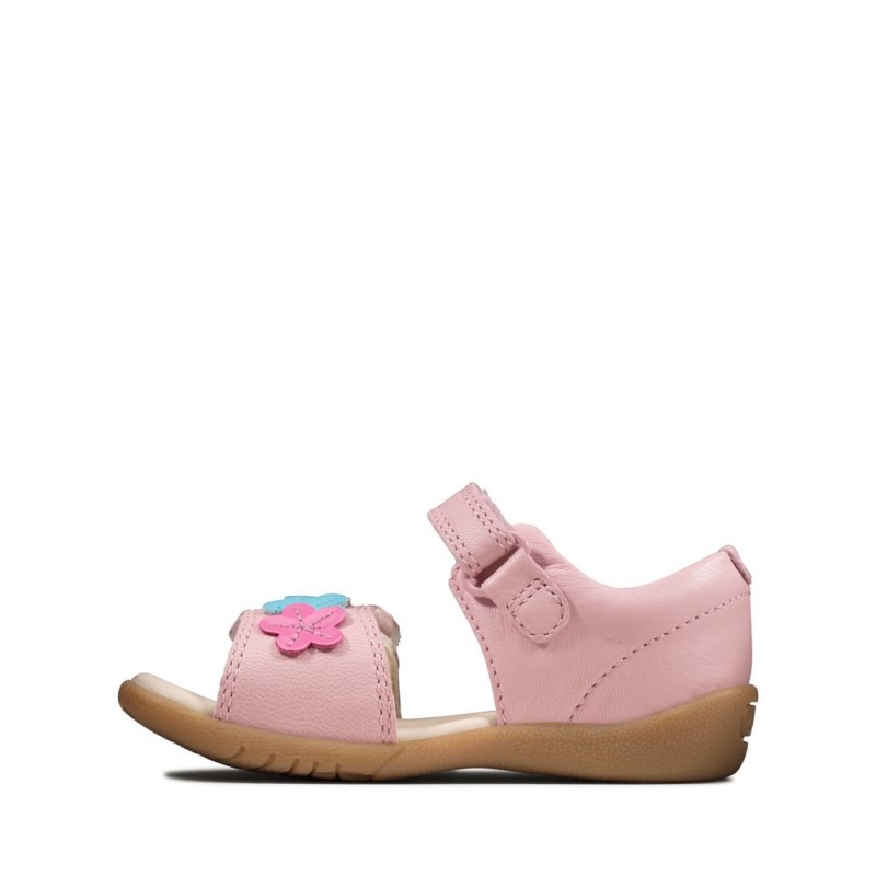 Clarks Zora Finch Toddler Σανδαλια για κοριτσια ροζ | GR581293