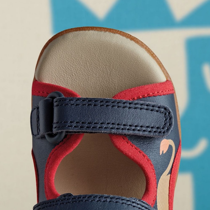 Clarks Zora Jungle Toddler Σανδαλια για κοριτσια Navy/Red | GR109574