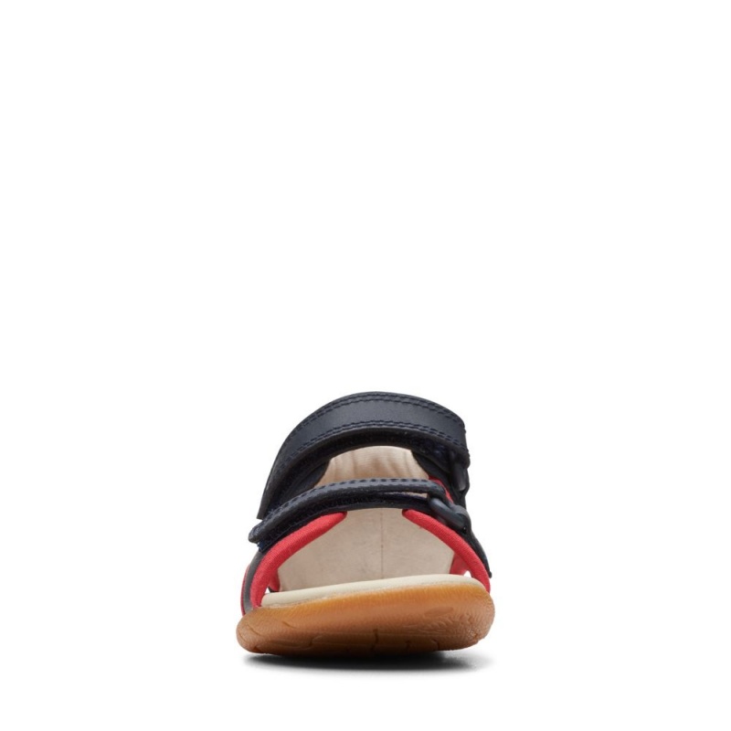 Clarks Zora Jungle Toddler Σανδαλια για κοριτσια Navy/Red | GR109574