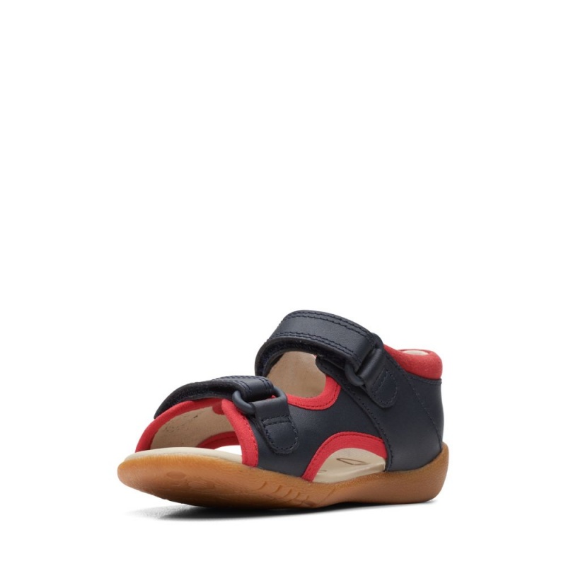 Clarks Zora Jungle Toddler Σανδαλια για κοριτσια Navy/Red | GR109574