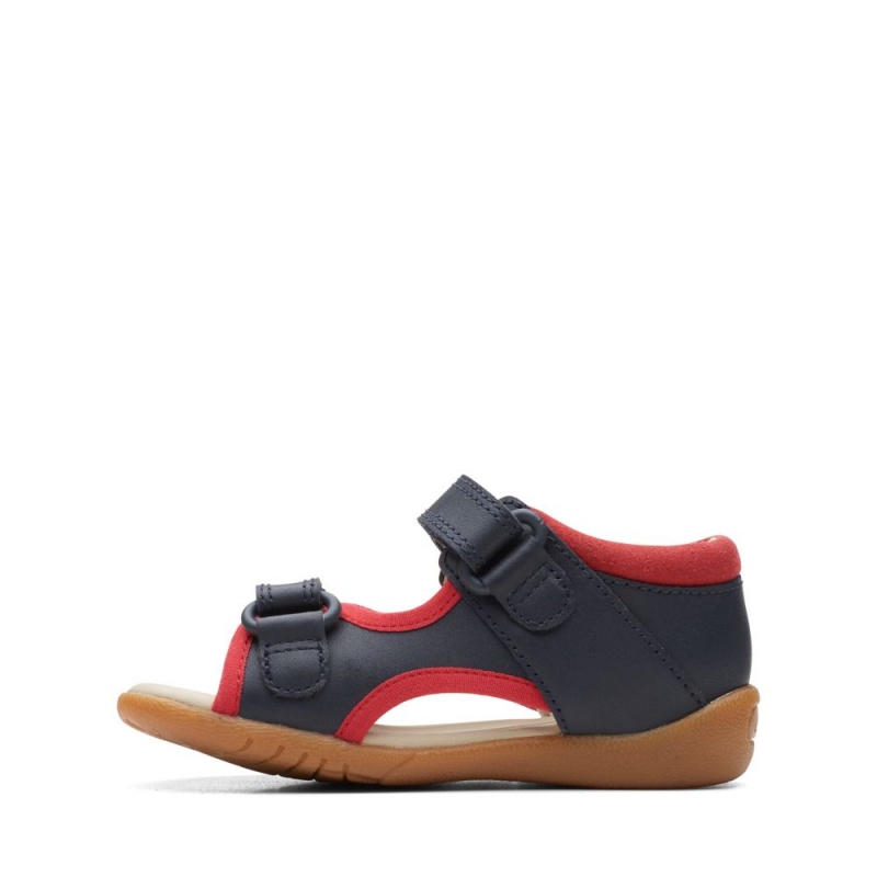 Clarks Zora Jungle Toddler Σανδαλια για κοριτσια Navy/Red | GR109574