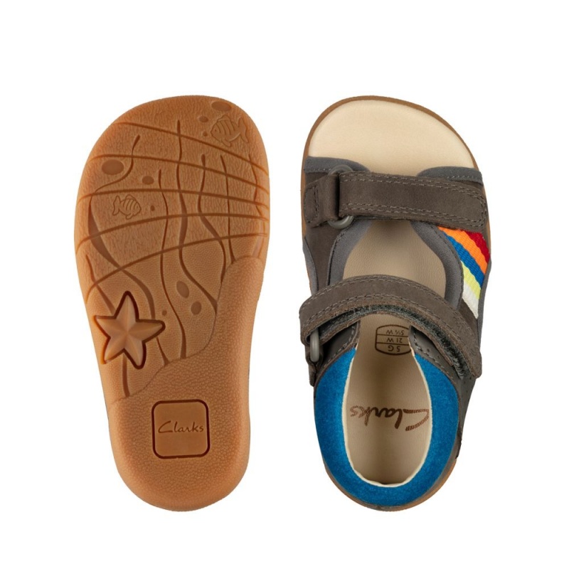 Clarks Zora Spirit Toddler Σανδαλια για κοριτσια γκρι | GR509241