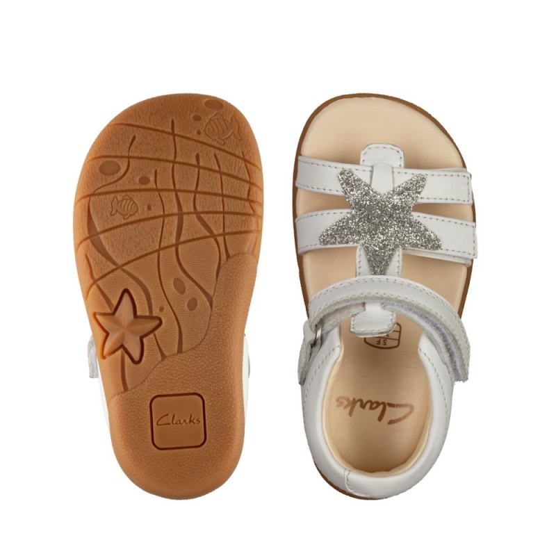 Clarks Zora Summer Toddler Σανδαλια για κοριτσια ασπρα | GR029753