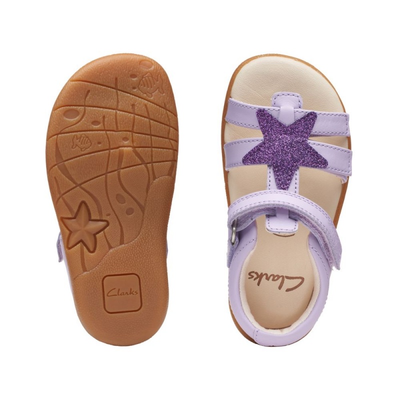 Clarks Zora Summer Toddler Σανδαλια για κοριτσια μωβ | GR579260